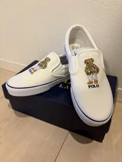 rls1 新品 ラルフローレン スリッポン25㎝ カモフラ柄 タイガー刺繍 