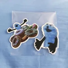 パペットスンスン　ステッカー　ドーナツ　おまけつき