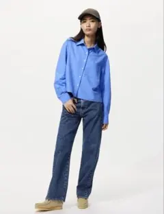 ​【美品】UNIQLOオックスフォードシャツ Mサイズ