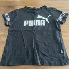 PUMA 黒 Tシャツ ロゴプリント