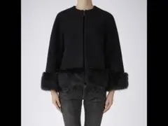 ファー付きショートコート　ヨーコチャン　美品　サイズ36のサムネイル