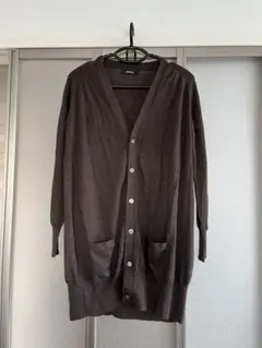 zucca ダークブラウン 長袖カーディガン