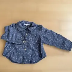 BeBe 花柄 長袖シャツ 95cm