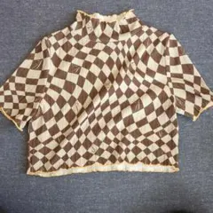 atmos チェック柄 半袖Tシャツ