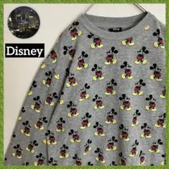 ディズニー 総柄 オールド ミッキーマウス Disneyキャラクター スウェット