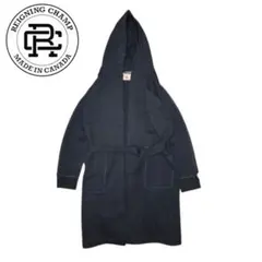 REIGNING CHAMP ネイビー スウェット ロング フード ガウンコート