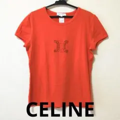 良品】CELINE セリーヌ スタッズ トリオンフ Tシャツ L ブラウン
