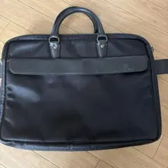 美品 豊岡鞄】BAGGEX ネイビー✕ブラウン リアルレザー メンズバッグ 