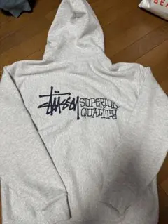 Stussy グレー L ジップアップパーカー