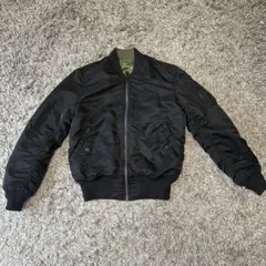 alpha reversible ma1 BLACK & khaki