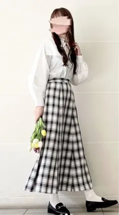 ehka sopo チェックマーメイドスカート