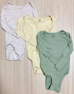 H&M☆オーガニックコットン ロンパース 3色セット 92cm