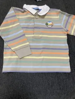 ファミリア　familiaストライプ ポロシャツ 90