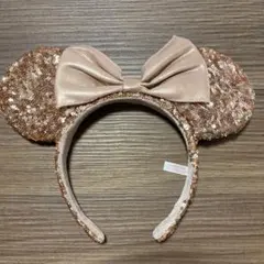 ディズニー ミニーカチューシャ ピンクゴールド