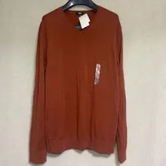 新品　UNIQLO ユニクロ　エクストラファインメリノ　Vネックセーター　XL