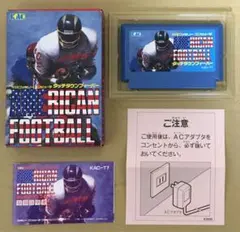 タッチダウンフィーバー　ファミコンソフト　箱説付き　作動OK