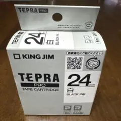 KING JIM テプラPRO テープカートリッジ SS24K 24mmブラック