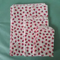 いちご柄 平袋 3サイズ60枚