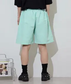 早い者勝ち❣️未使用ファンアライブ水陸両用 ロゴ ハーフパンツ ミント LLのサムネイル