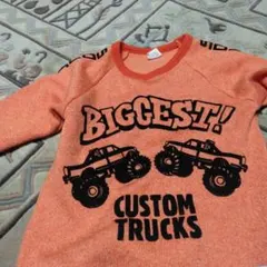 F.O.KIDS オレンジ モンスター トラック トレーナー 140