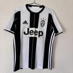adidas ユベントスユニフォー 白黒ストライプJeepロゴ サッカー