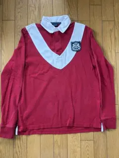 00s RALPH LAUREN ラルフローレン ラガーシャツ 長袖 レッド