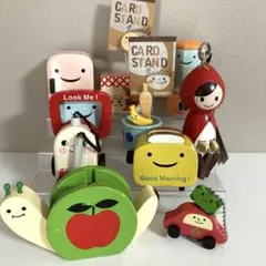 DECORE デコレ　木製雑貨　カードスタンド　マグネット　ミニチュア