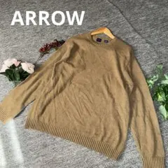 ARROW アロー　ニット　セーター　ブラウン　Lサイズのサムネイル