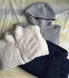 UNIQLO ファーリーフリースジャケット ドライスウェットフルジップパーカ