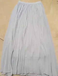GU プリーツミディスカート グレー Sサイズ