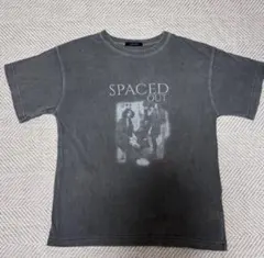 ジーナシス　グレー プリント Tシャツ サイズF