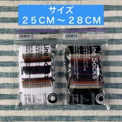★ファミリーマート限定★【２０２５秋の色／ラインソックス】★匿名配送★①④⑨