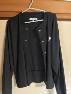 限定値下げ　U.S. POLO ASSN. カーディガン ブラック Fのサムネイル