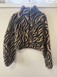SHEIN ゼブラ柄 フリース トレーナー Sサイズ