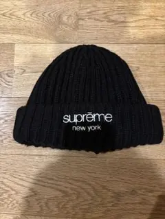 シュプリーム　ニットキャップ　ブラック