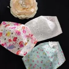 マスク、子供用3枚セット.園児向け、ハンドメイド。