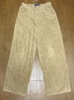 AMERICANINO W72〜80 コーデュロイ ワイドパンツ ベージュ
