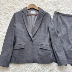 アンタイトル2023 スカートスーツ セットアップ ウォッシャブル グレーL/M