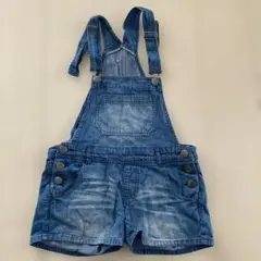 デニムブルー ショートオーバーオール　サイズ160