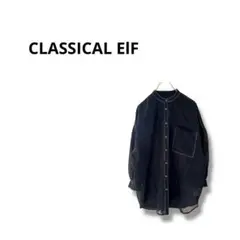 【クラシカルエルフ】シャツ　ブラウス　長袖　ゆったり　可愛い　黒　M