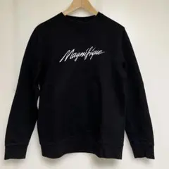 Magnifique 刺繍 クルーネック スウェット ブラックのサムネイル