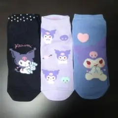 サンリオ クロミ キャラクターソックス 3足セット 23〜25cm