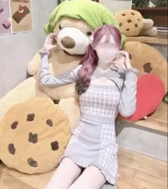 HONEY MEW ビッグリボンハートチェーンアンサンブルトップス シエル