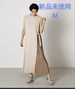 新品未使用　AZUL ノースリーブ ベージュ ロングワンピース