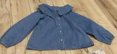 ZARA フリル付きデニムシャツ 110cm