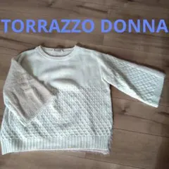 切り替えニット シャギーニット　TORRAZZO DONNA