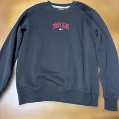 TOMMY JEANS ブラック トレーナー S
