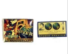 USJ ユニバーサル・スタジオ・ジャパン ピンバッジ 2点セット 2001年初期