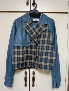 jouetie クロップドジャケット チェック柄