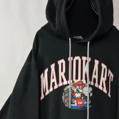 マリオカート　スウェットパーカー　トレーナー　ニンテンドー　ブラック　ゲーム